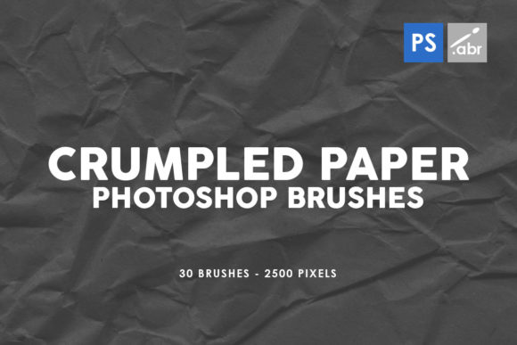 30 Crumpled Paper PS Stamp Brushes Vol.2