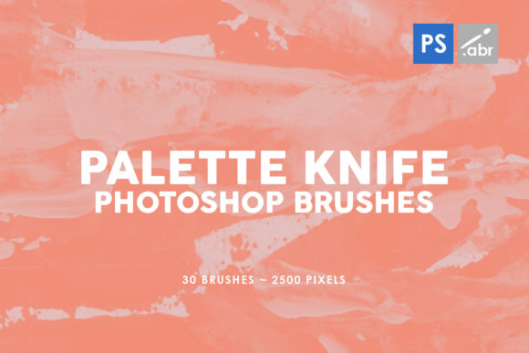 30 Palette Knife PS Stamp Brushes 2: Raw Texture Tools