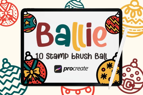 Ballie - 10 Ball Stamp Brushes for Procreate