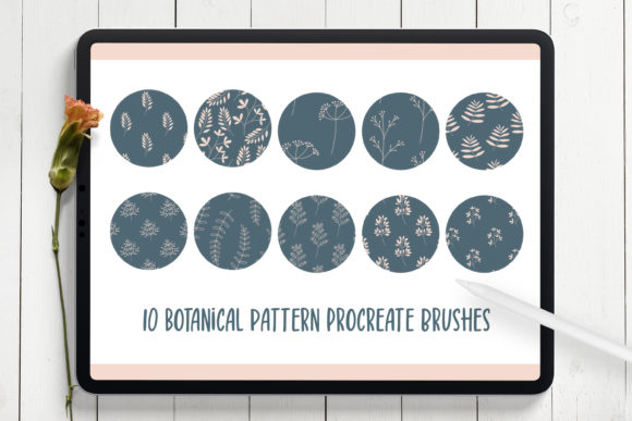 Botanical Pattern Procreate Brushes for iPad