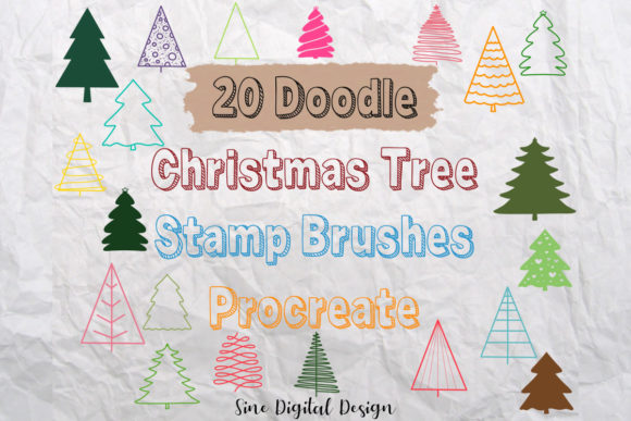 Bringing Holiday Cheer to Life with Procreate Christmas Tree Stamp Brushes