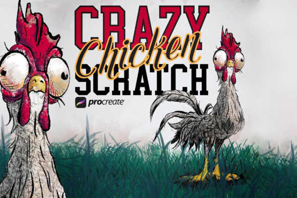 Crazy Chicken Scratch Procreate Brushes