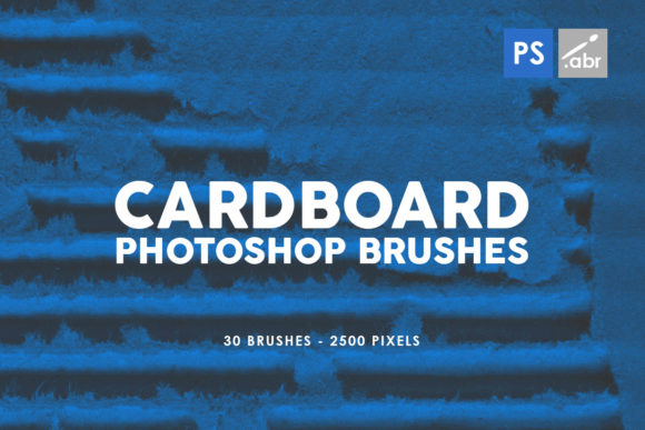 Elevate Designs with 30 Grunge Cardboard Brushes
