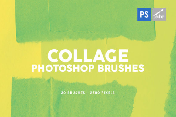 Elevate Designs with 30 Paper Collage PS Stamp Brushes
