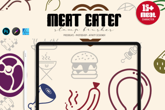 Evaluating Meat Eater Brushes for Pattern Design and Logo Creation