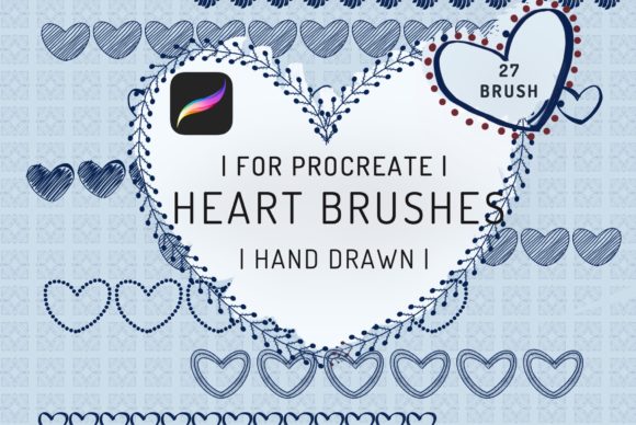 Evaluating the 27 Procreate Heart Stamp Brushes by Leou for Digital Design