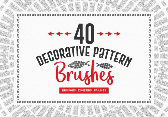 Integrating 40 Decorative Pattern Brushes into Professional Design Workflows