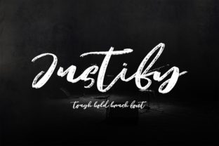 Justify: The Textured Script Font for Modern Branding
