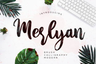 Merlyan: The Hand-Brushed Calligraphy Font for Elegant and Playful Designs