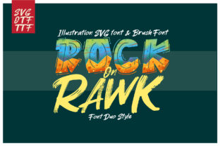 Rock on Rawk: The Brushed Display Font for Bold Designs