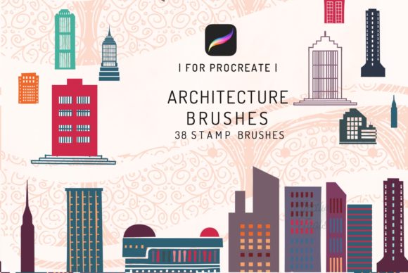 Transforming Urban Sketches with the 38 Procreate Architecture Brushes Pack