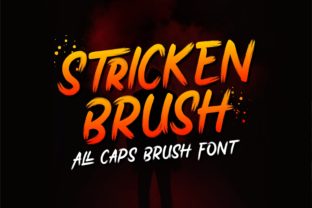 Unlock Modern Charm with Stricken Brush Font