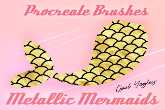 Unlock Shimmering Designs with 5 Metallic Mermaid Procreate Brushes